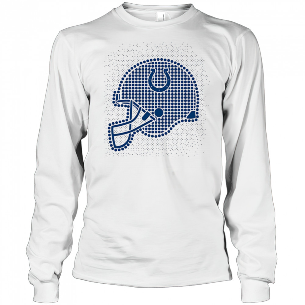 Indianapolis Colts polka dots helmet shirt Long Sleeved