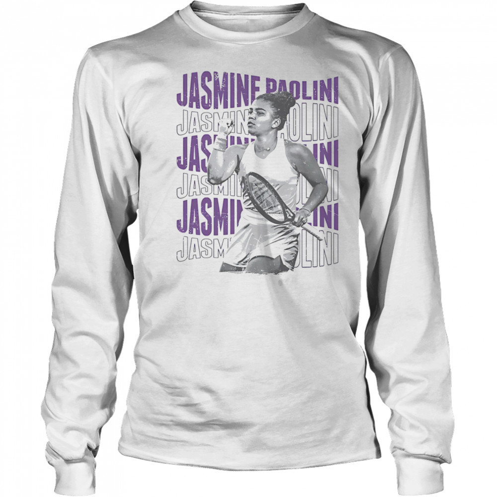 Jasmine Paolini Psychedelic Name vintage shirt Long Sleeved