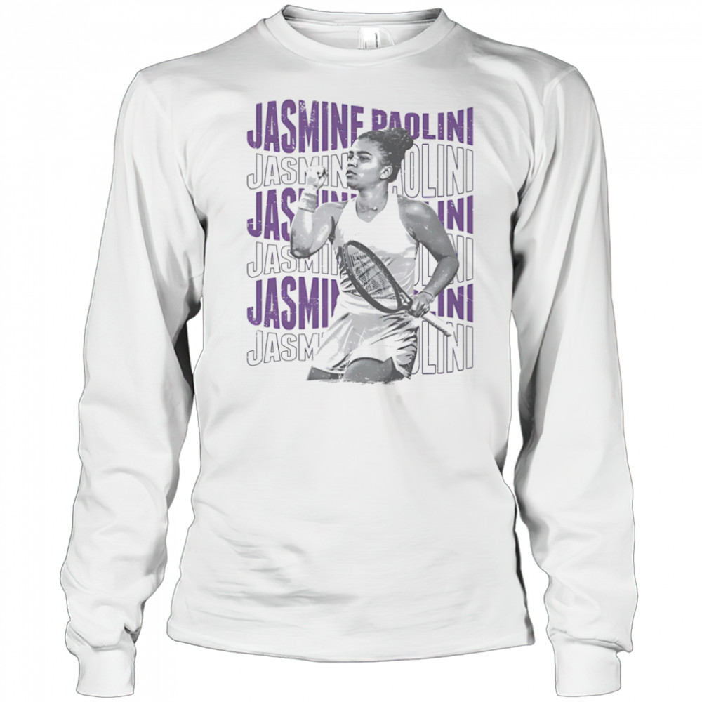 Jasmine Paolini Psychedelic Name vintage shirt Long Sleeved