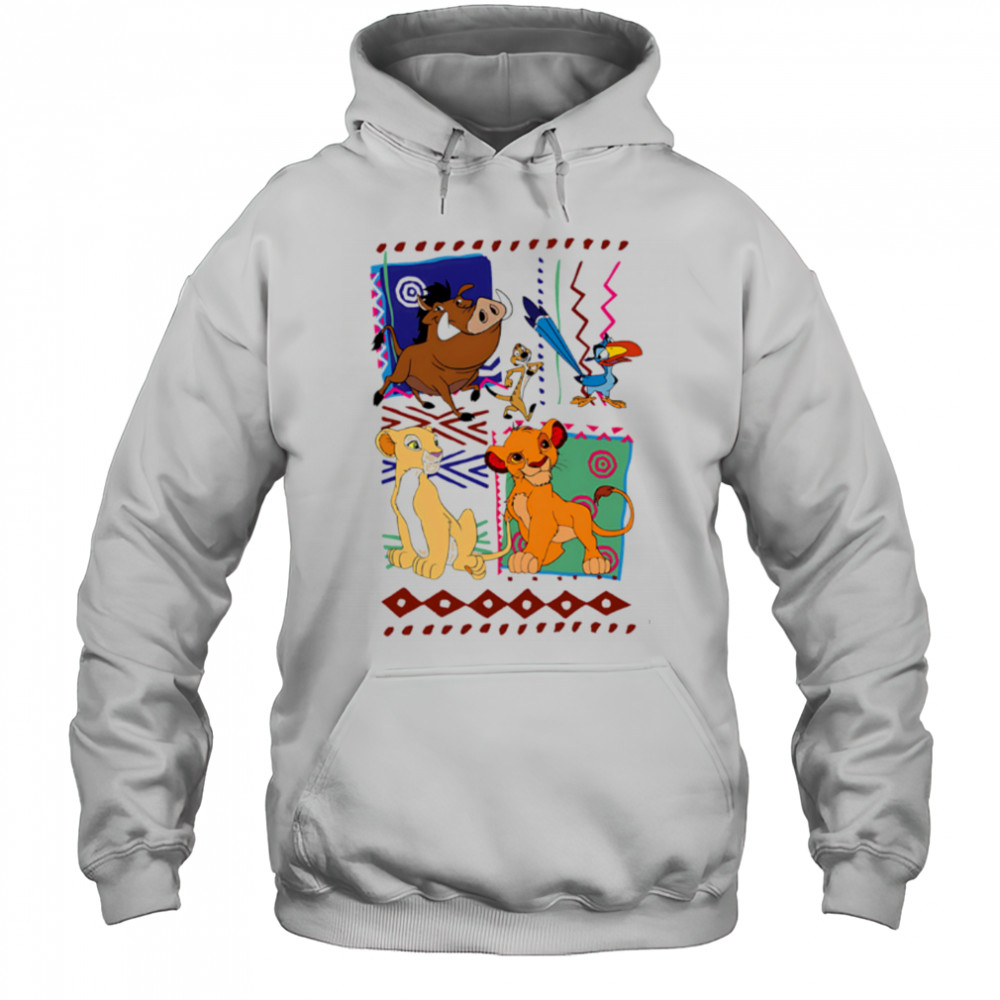 Lion and Friends Safari Cartoon Animal shirt Hoodie