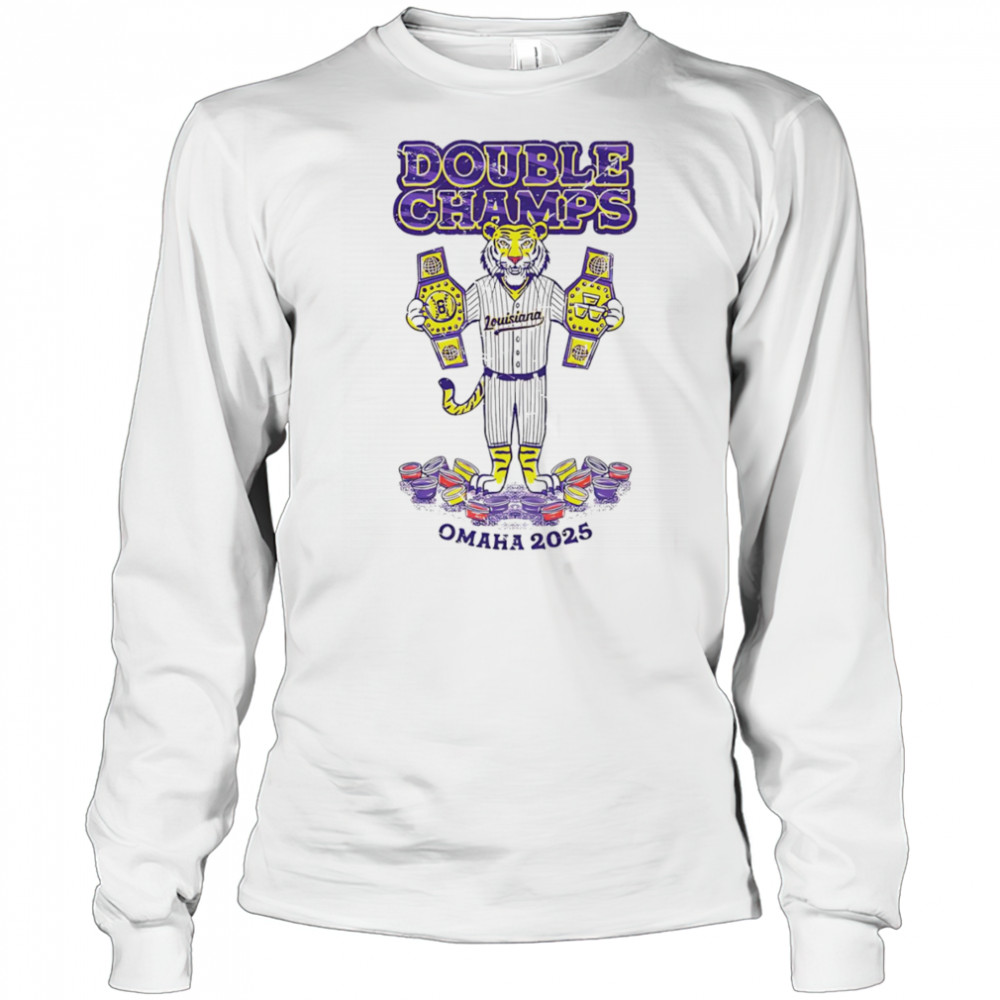Louisiana Double Champs Omaha 2025 shirt Long Sleeved