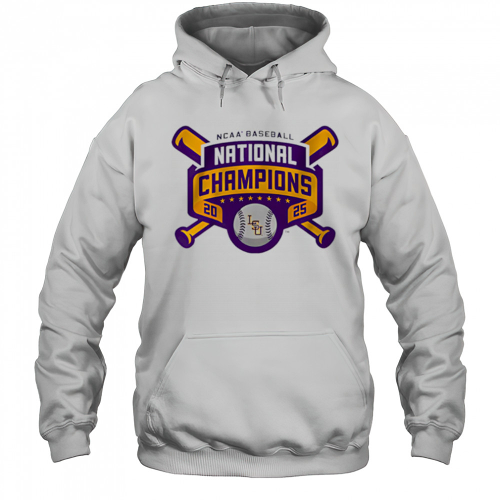 LSU Baseball 2025 National Champions Logo shirt Hoodie