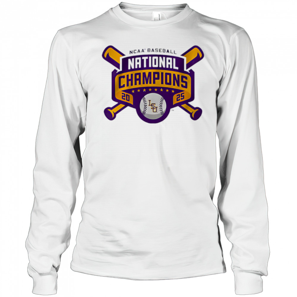 LSU Baseball 2025 National Champions Logo shirt Long Sleeved