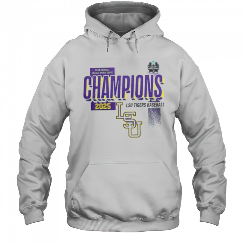 LSU Tigers Baseball 2025 College World Series Champions shirt Hoodie