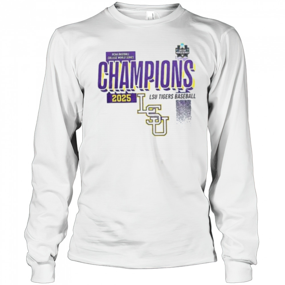 LSU Tigers Baseball 2025 College World Series Champions shirt Long Sleeved