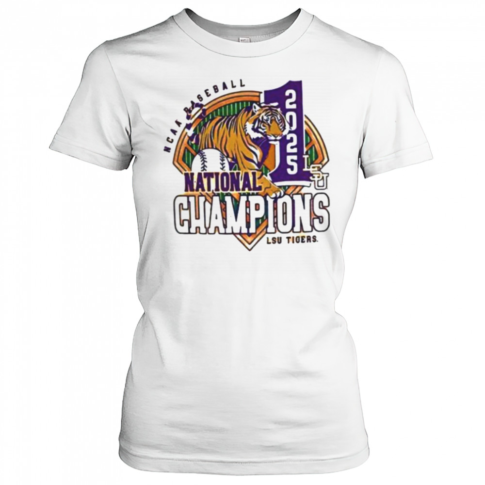 LSU Tigers MLB 2025 NCAA Baseball National Champions #1 Mascot shirt Women's T-shirt