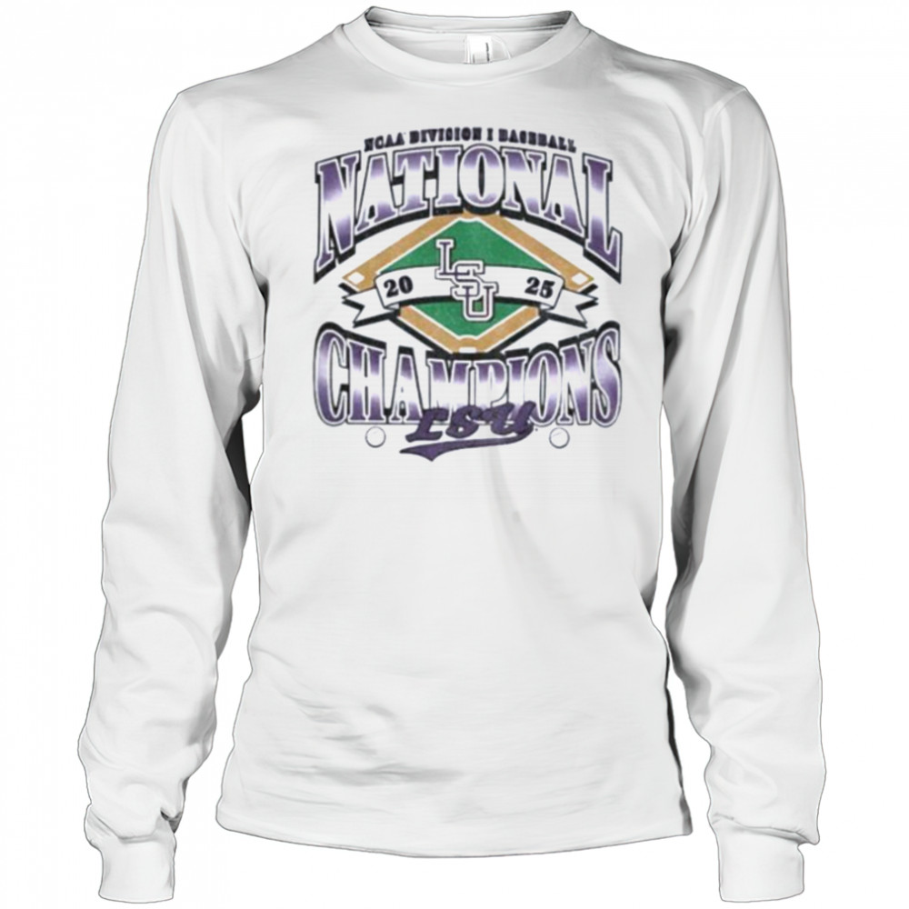 LSU Tigers NCAA Division I Baseball MLB National Champions in 2025 shirt Long Sleeved
