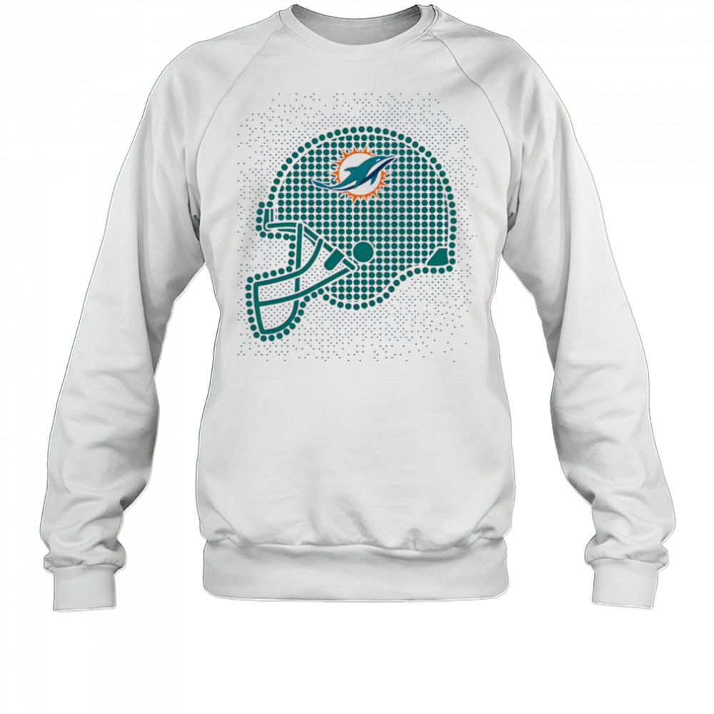 Miami Dolphins polka dots helmet shirt Sweatshirt