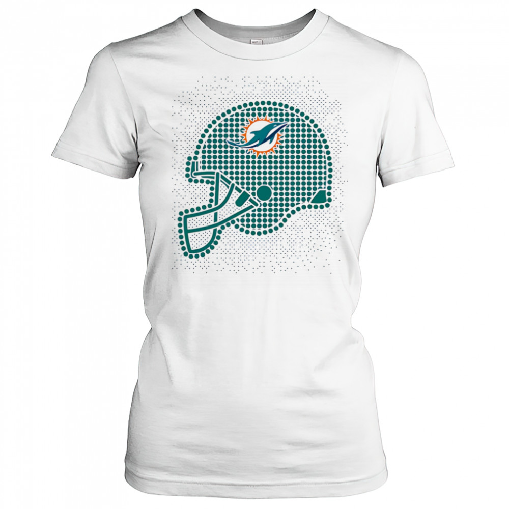 Miami Dolphins polka dots helmet shirt Women's T-shirt