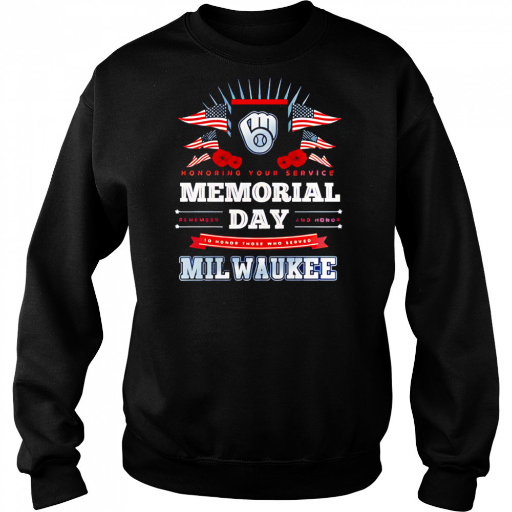 Milwaukee Brewers MLB x Memorial Day Baseball shirt Hoodie