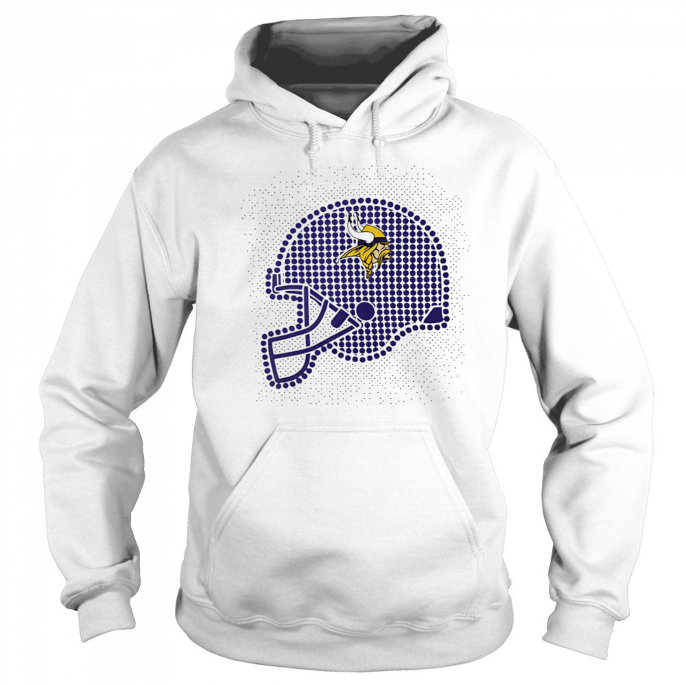 Minnesota Vikings polka dots helmet shirt Sweatshirt
