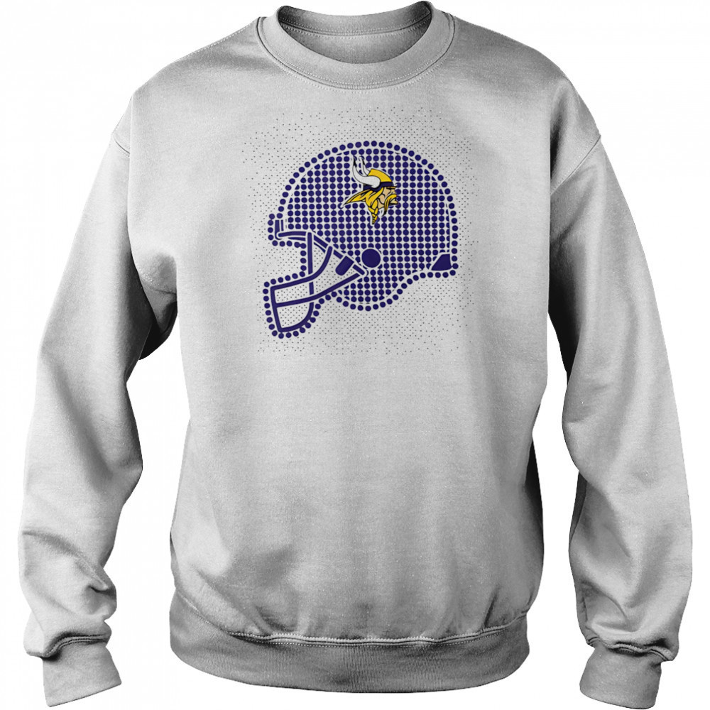 Minnesota Vikings polka dots helmet shirt Hoodie