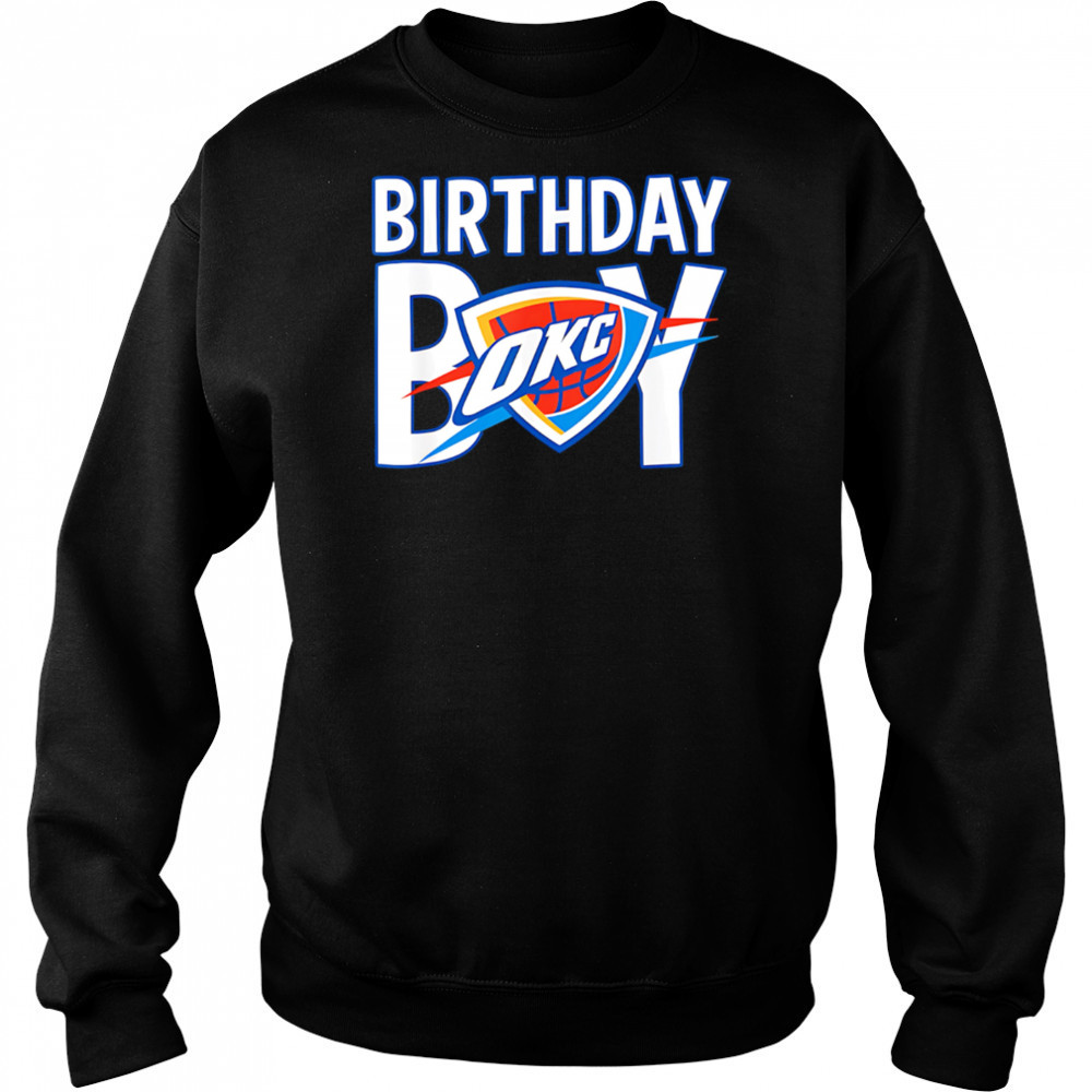 NBA Birthday Boy OKC Thunder logo shirt Hoodie