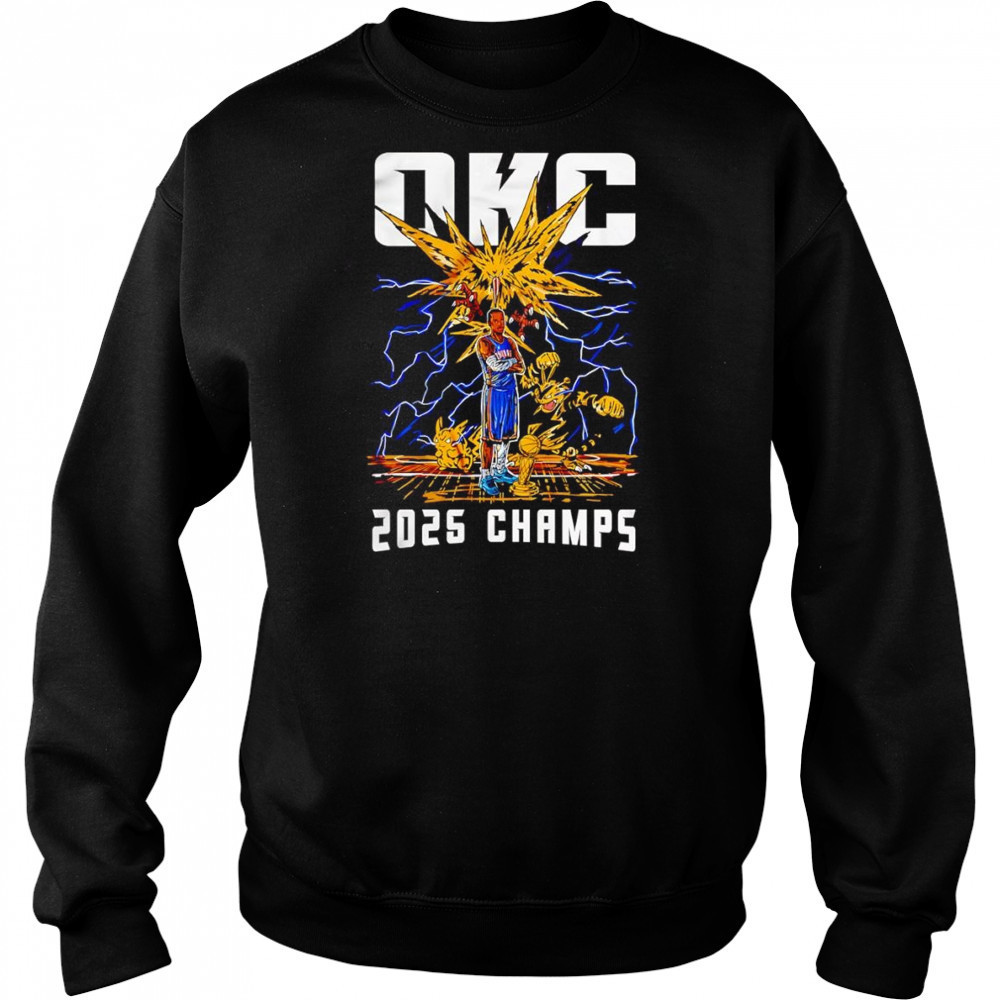 OKC 2025 Champs Shai Gilgeous-Alexander Pokemon shirt Hoodie