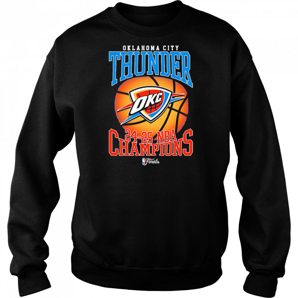 Okc Thunder 2025 Nba Champions Basketball sunset shirt Hoodie