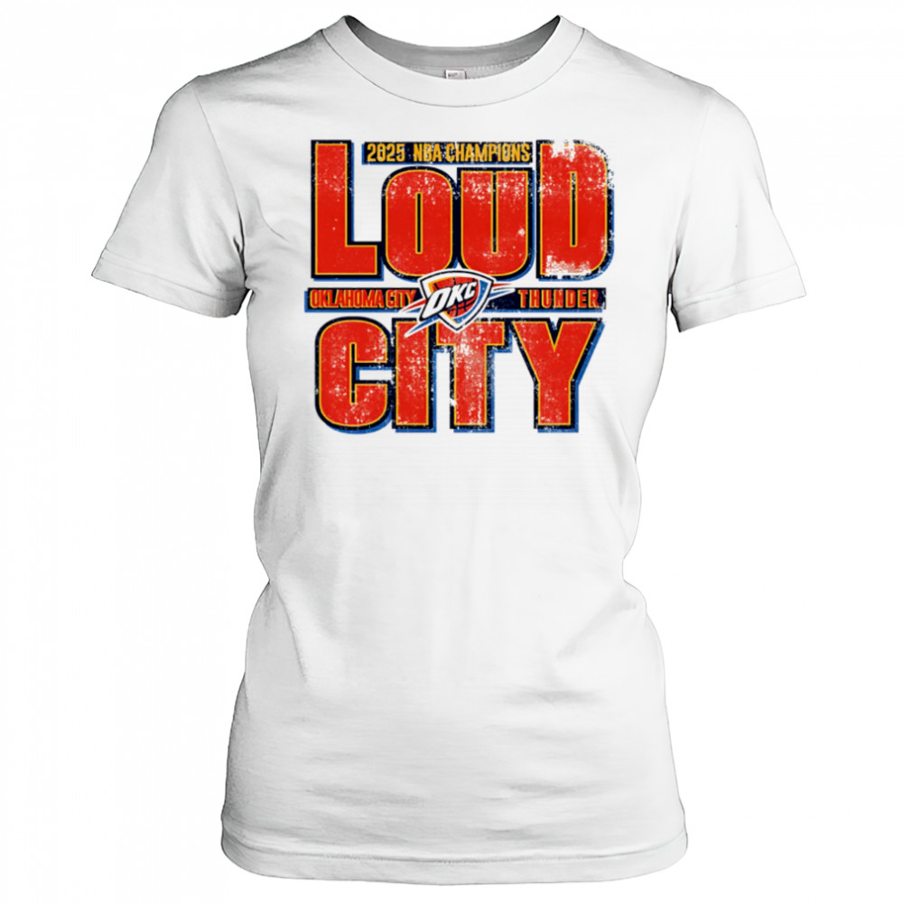 Okc Thunder 2025 Nba Champions Loud City vintage shirt Women's T-shirt