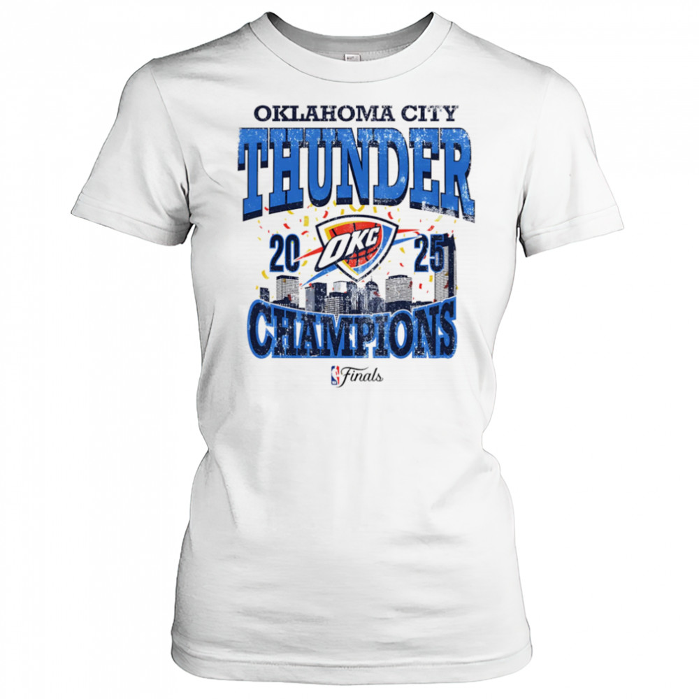 Okc Thunder 2025 NBA Champions skyline shirt Women's T-shirt