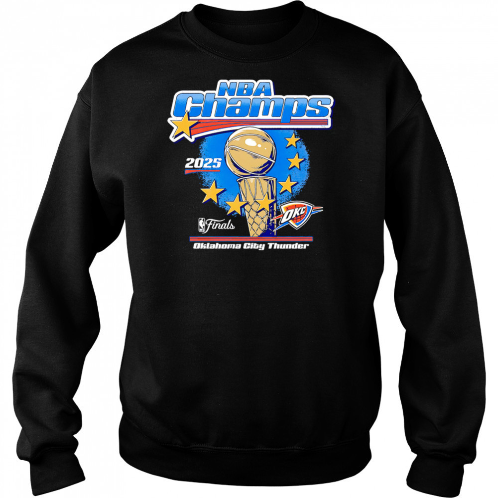 Okc Thunder 2025 Nba Champions Stars shirt Hoodie