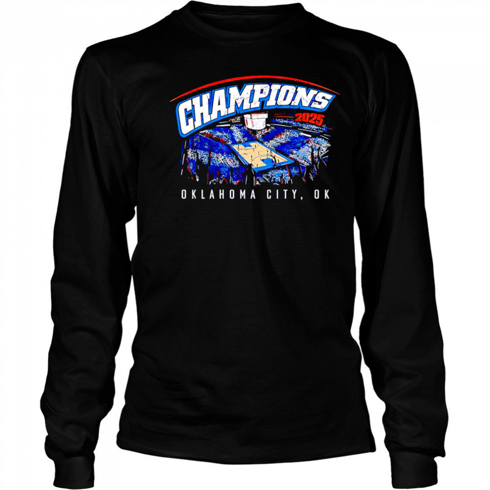 OKC Thunder Champions 2025 stadium shirt Long Sleeved