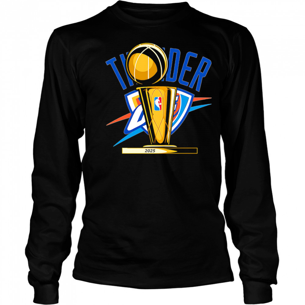 OKC THunder Cup 2025 logo shirt Long Sleeved