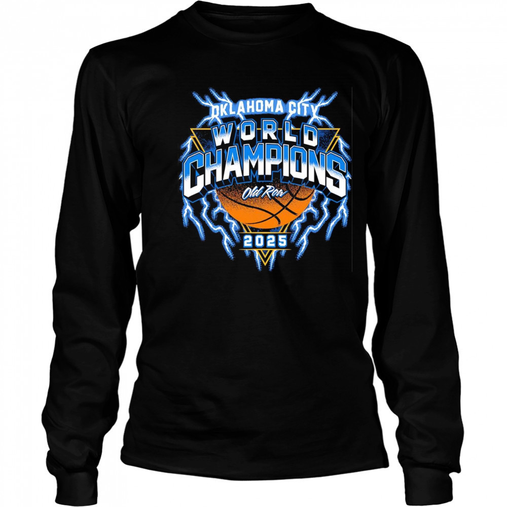 OKC World Champions 2025 basketball shirt Long Sleeved