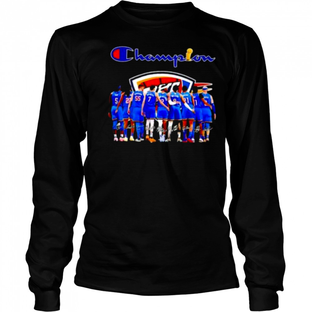 Oklahoma City Thunder All Team Champion signatures shirt Long Sleeved