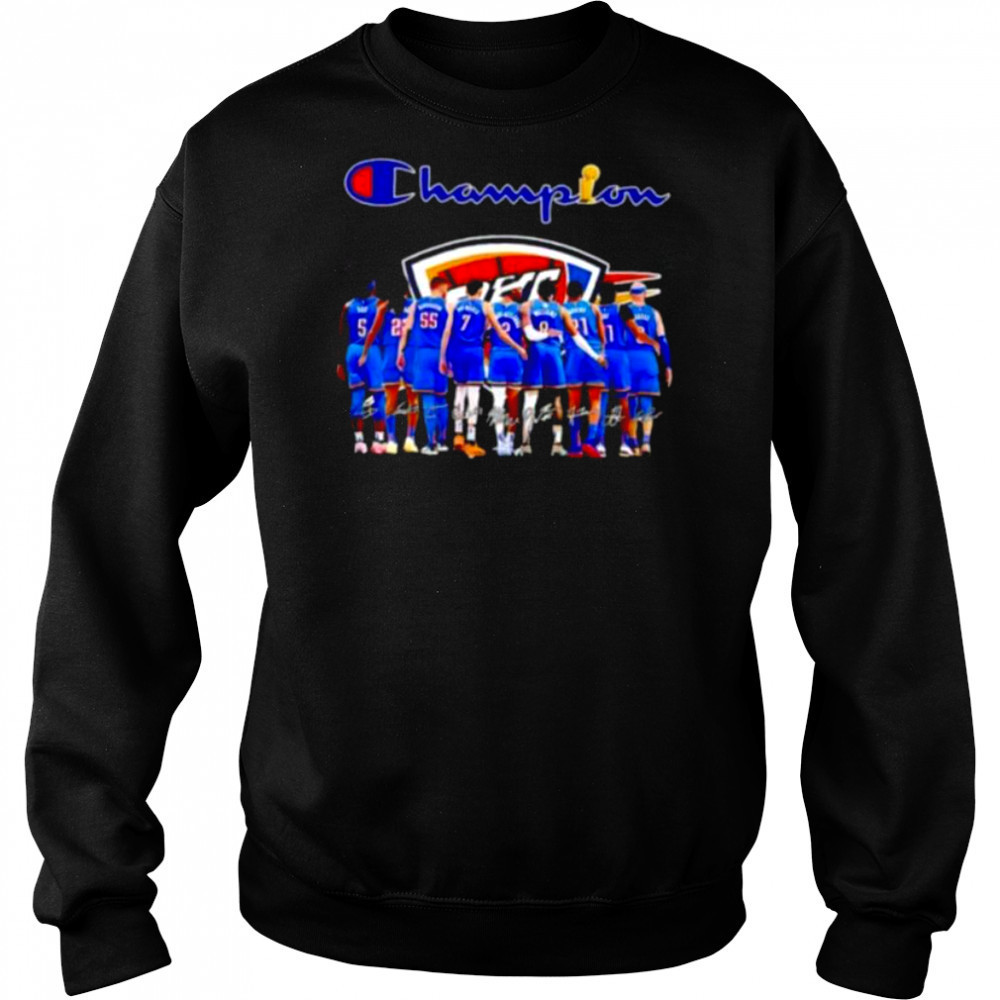 Oklahoma City Thunder All Team Champion signatures shirt Hoodie