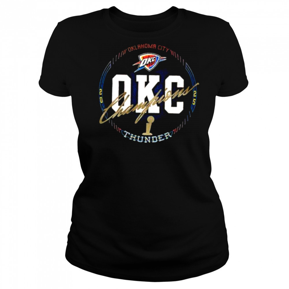 Oklahoma City Thunder Basketball 2025 NBA Finals Champions All Access Urban shirt Women's T-shirt