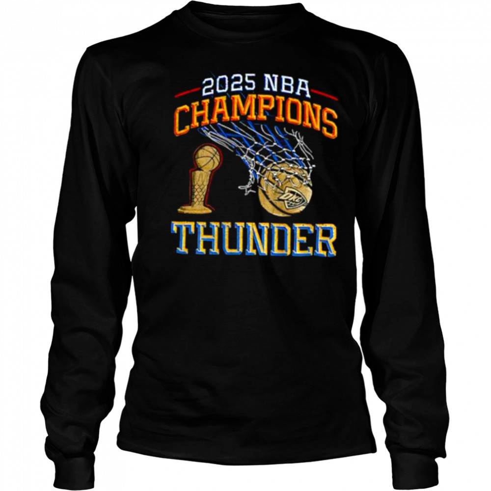 Oklahoma City Thunder Basketball 2025 NBA Finals Champions Players vintage shirt Long Sleeved