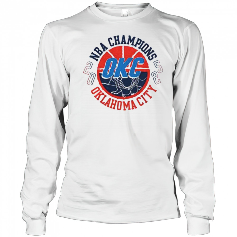 Oklahoma City Thunder Basketball 2025 NBA Finals Champions Tunnel Vision shirt Long Sleeved