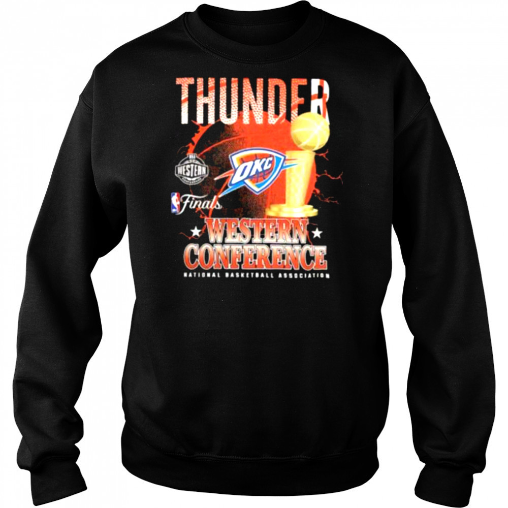 Oklahoma City Thunder NBA 2025 Western Conference Finals shirt Hoodie