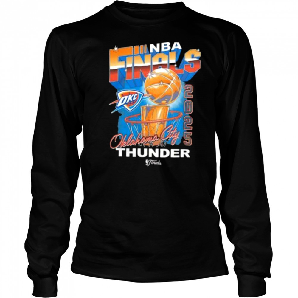 Oklahoma City Thunder NBA Finals 2025 retro shirt Long Sleeved