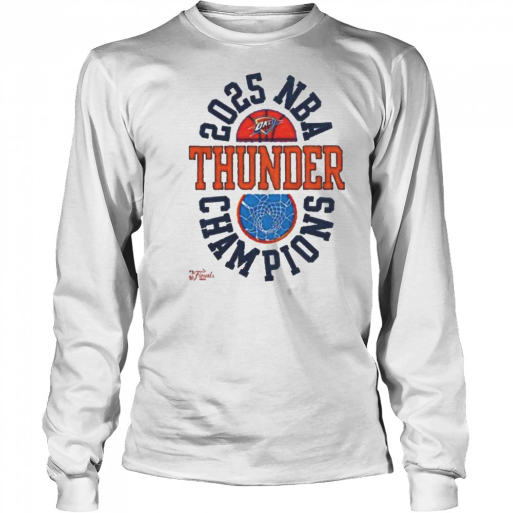 Oklahoma City Thunder Winner Basketball 2025 NBA Finals Champions shirt Long Sleeved
