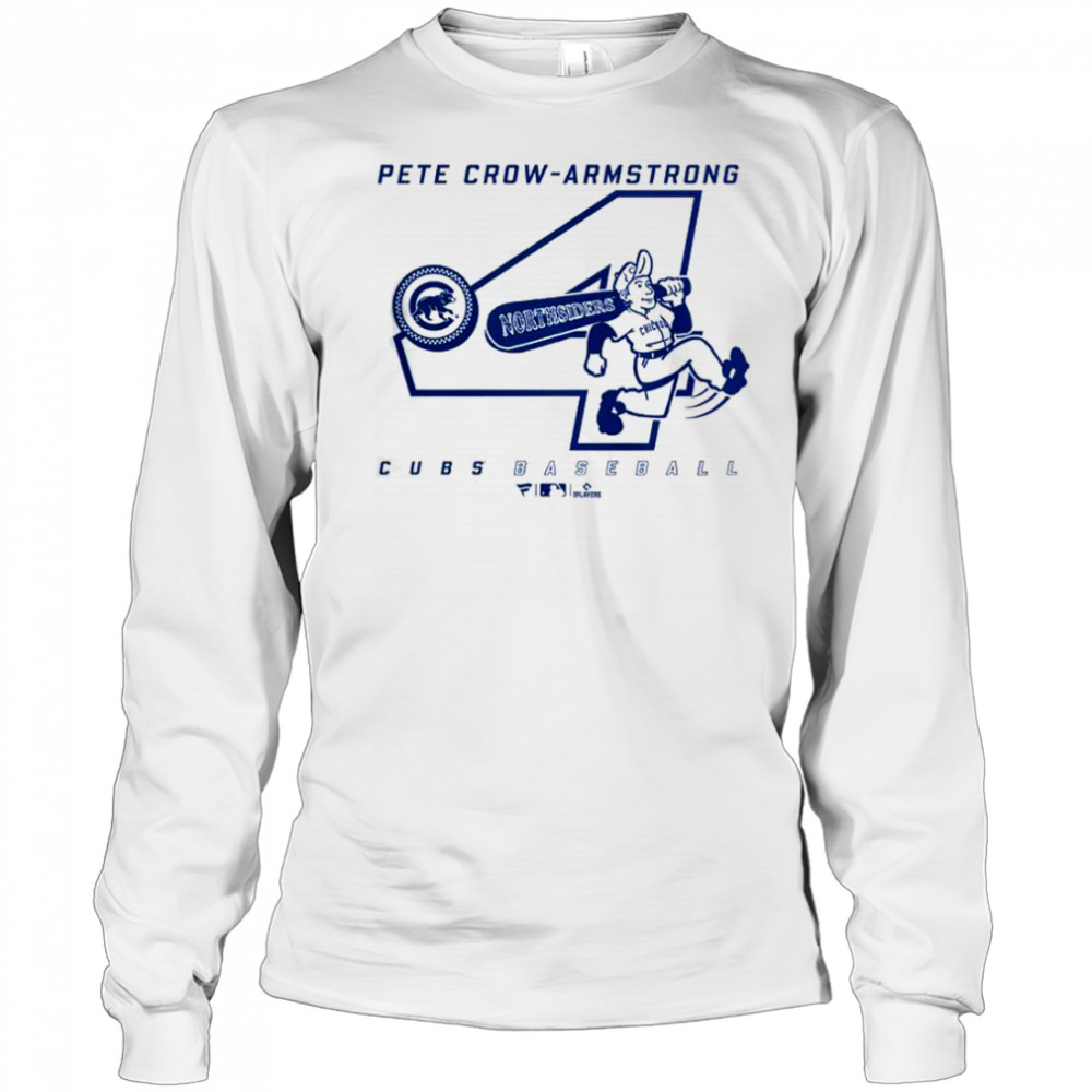 Pete Crow-Armstrong Chicago Cubs Graphic Player 4 T-Shirt Long Sleeved
