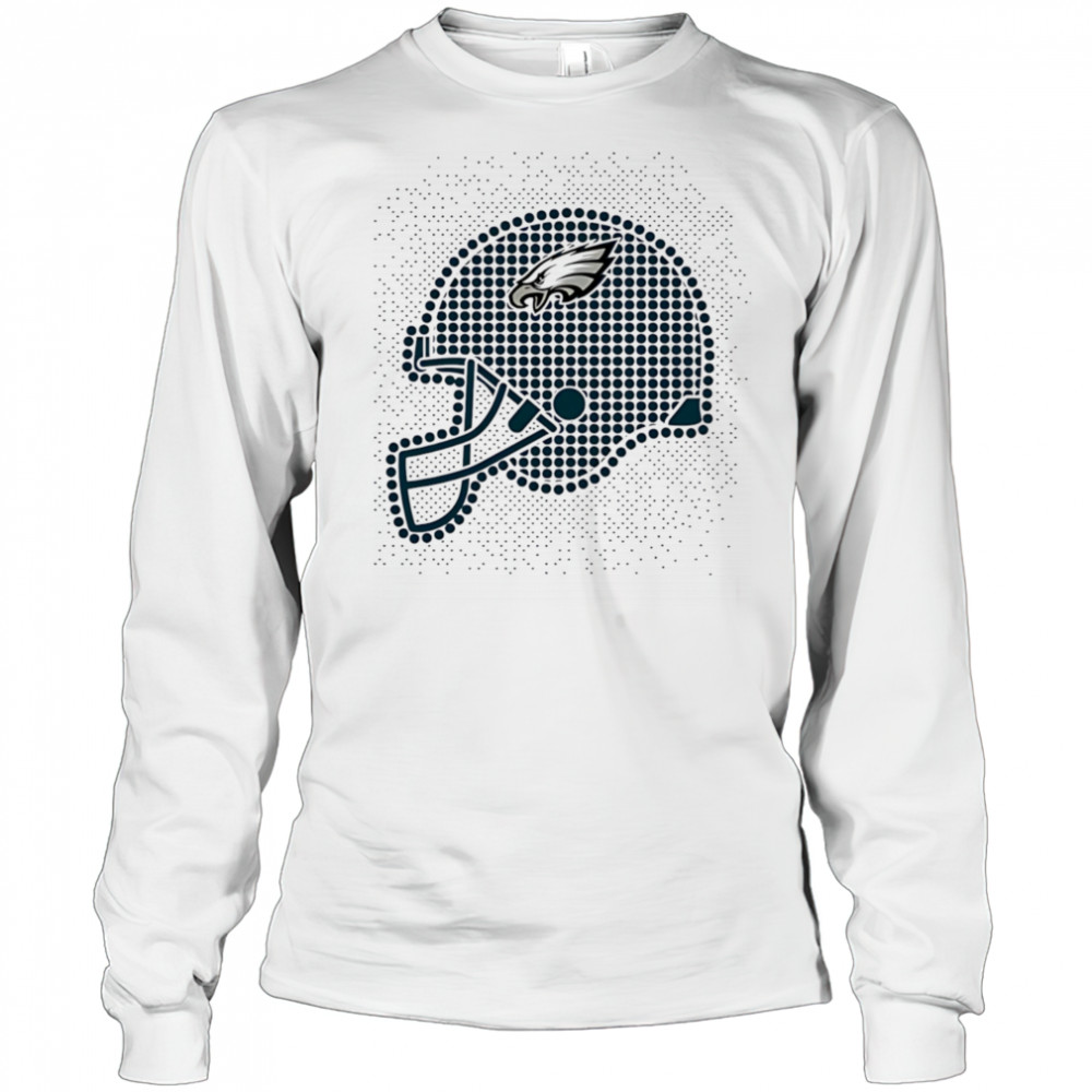 Philadelphia Eagles polka dots helmet shirt Long Sleeved