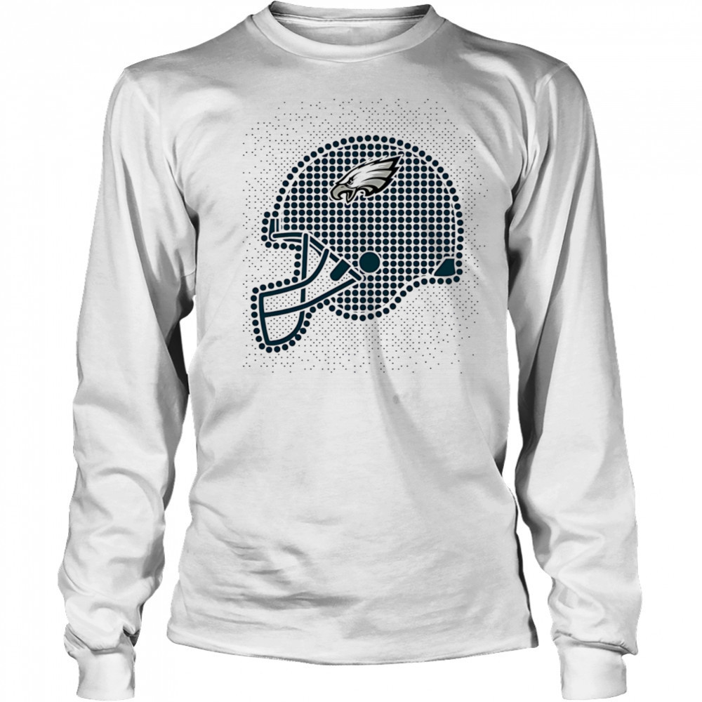Philadelphia Eagles polka dots helmet shirt Long Sleeved