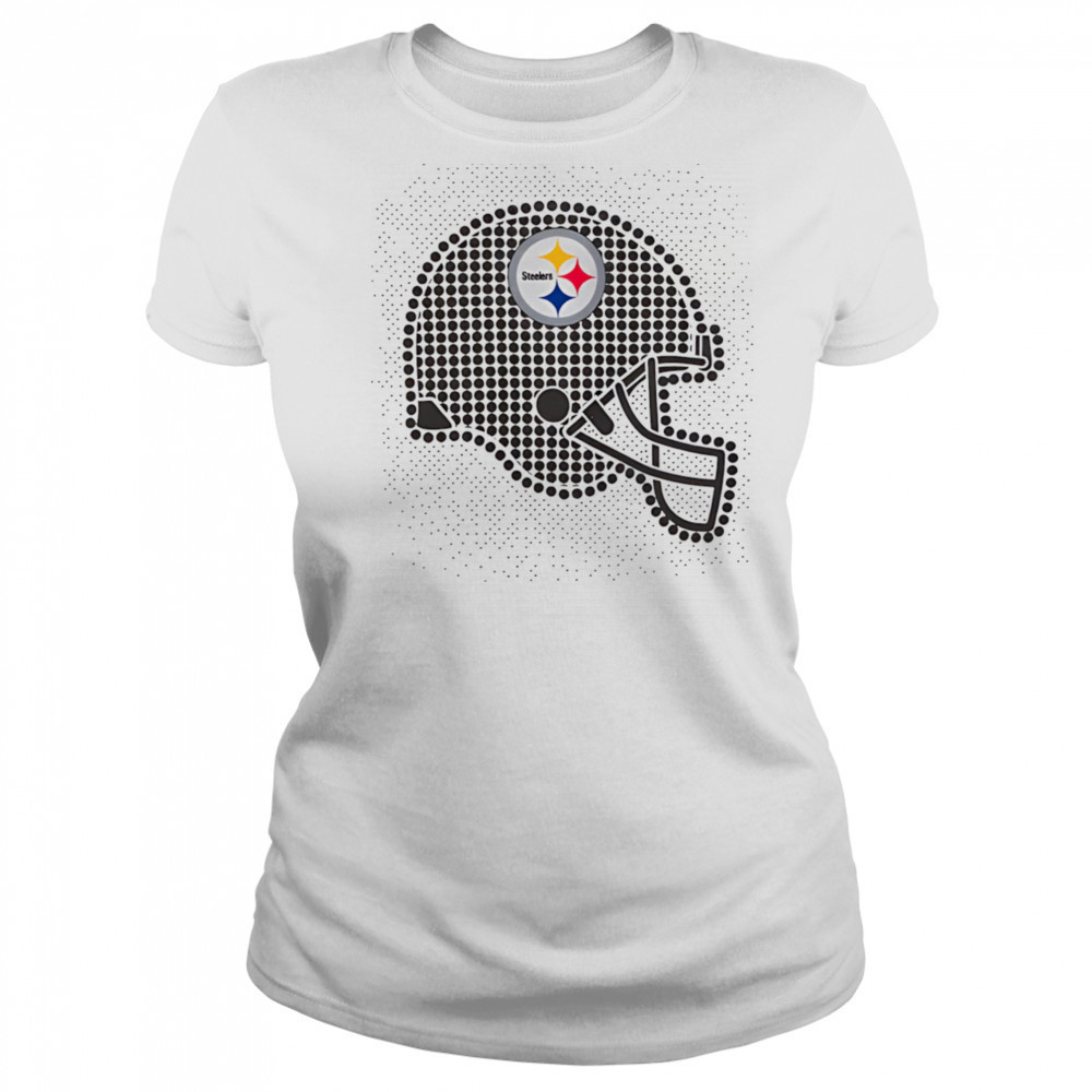 Pittsburgh Steelers polka dots helmet shirt Women's T-shirt
