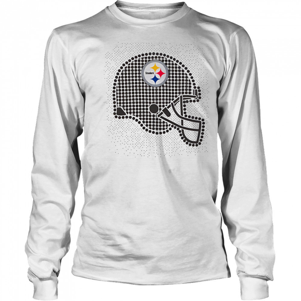 Pittsburgh Steelers polka dots helmet shirt Long Sleeved