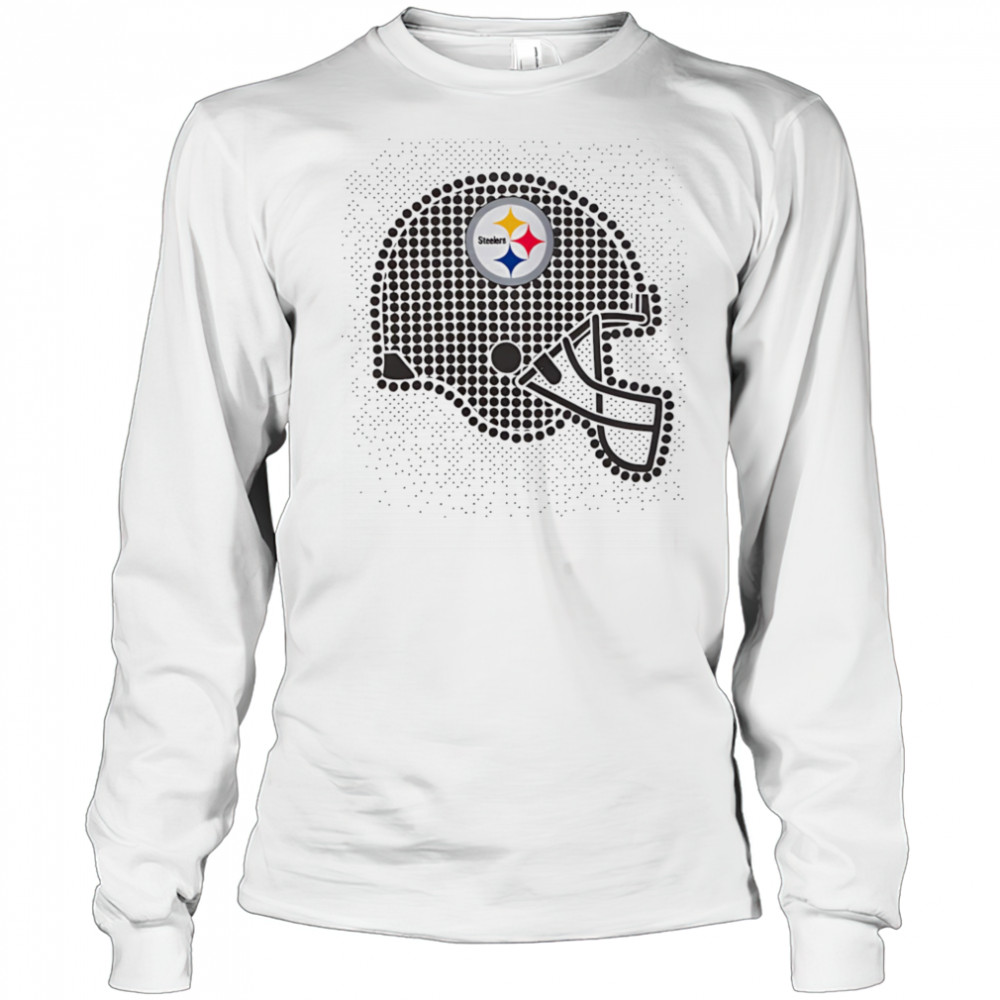 Pittsburgh Steelers polka dots helmet shirt Long Sleeved