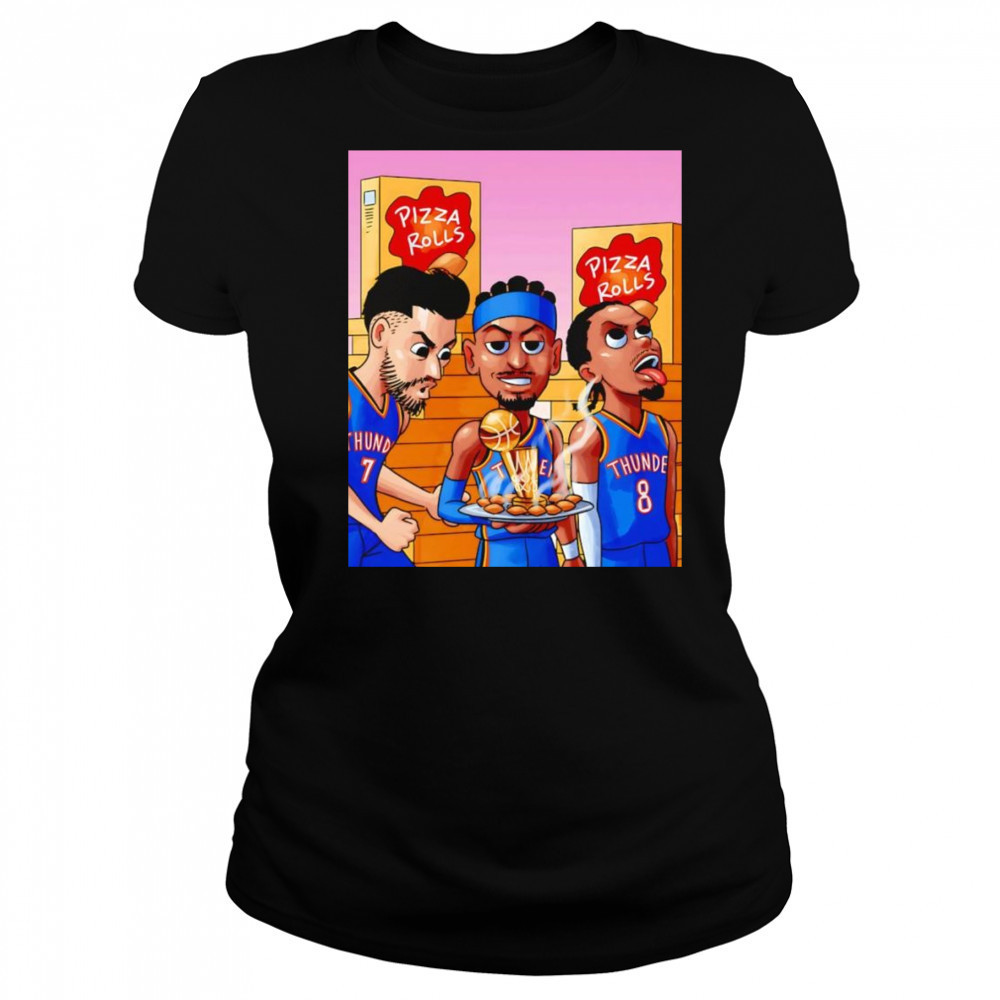 Pizza rolls OKC Thunder shirt Women's T-shirt