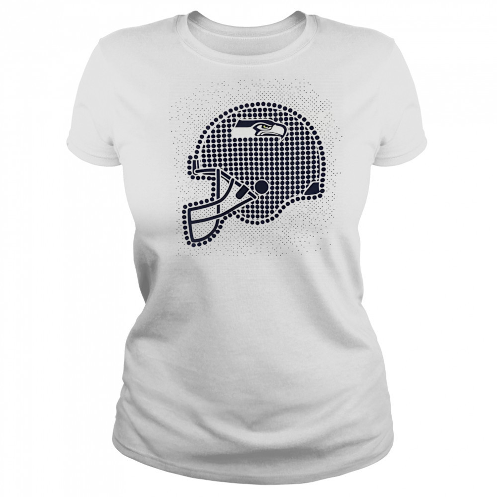 Seattle Seahawks polka dots helmet shirt Women's T-shirt