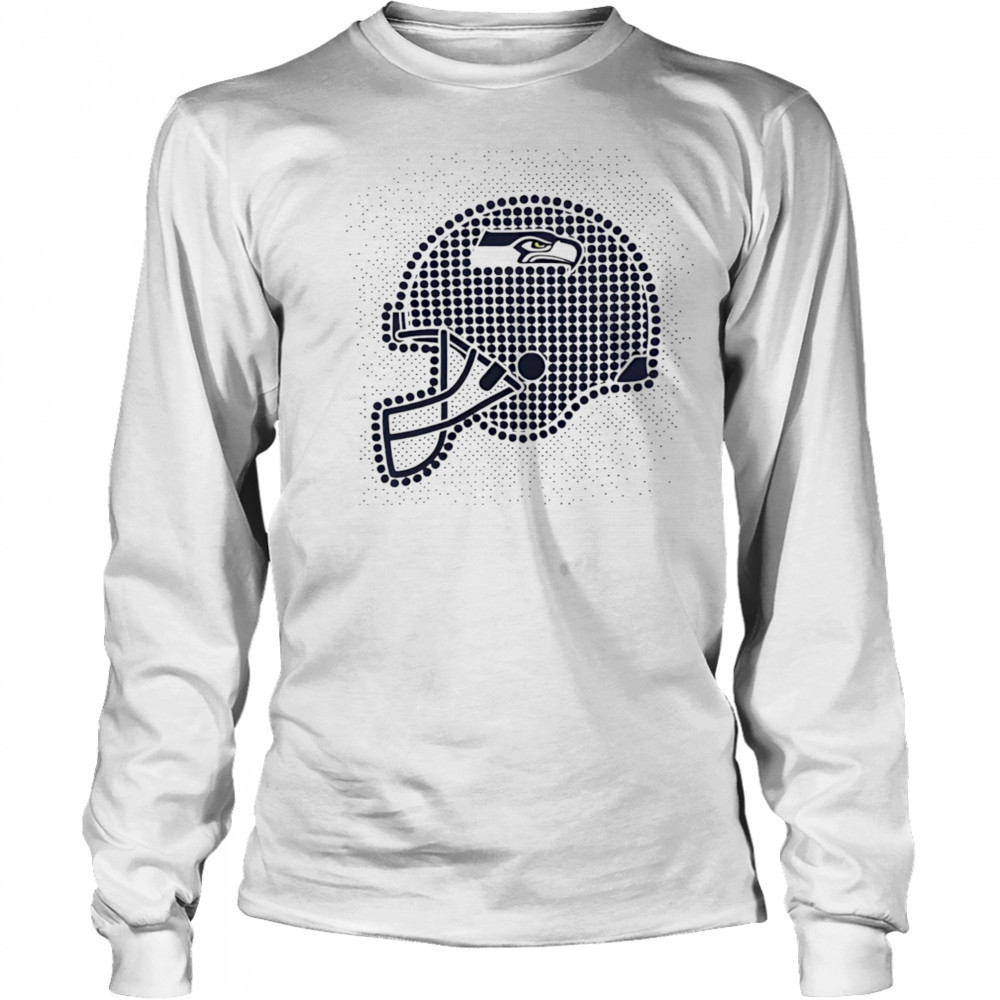 Seattle Seahawks polka dots helmet shirt Long Sleeved