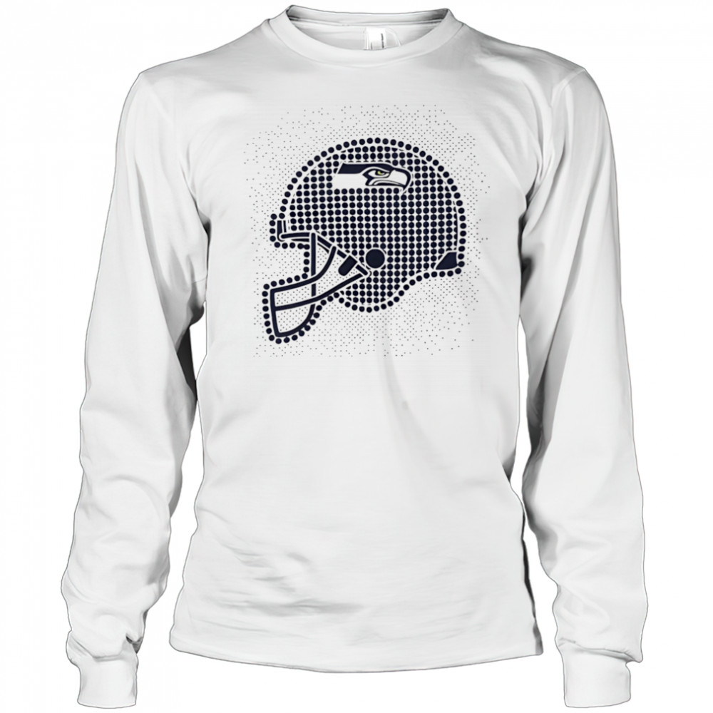 Seattle Seahawks polka dots helmet shirt Long Sleeved