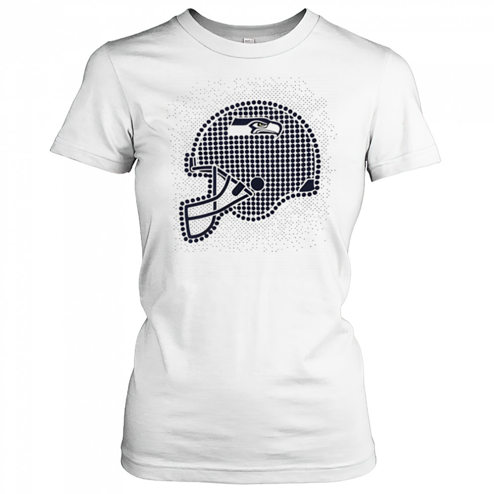 Seattle Seahawks polka dots helmet shirt Women's T-shirt