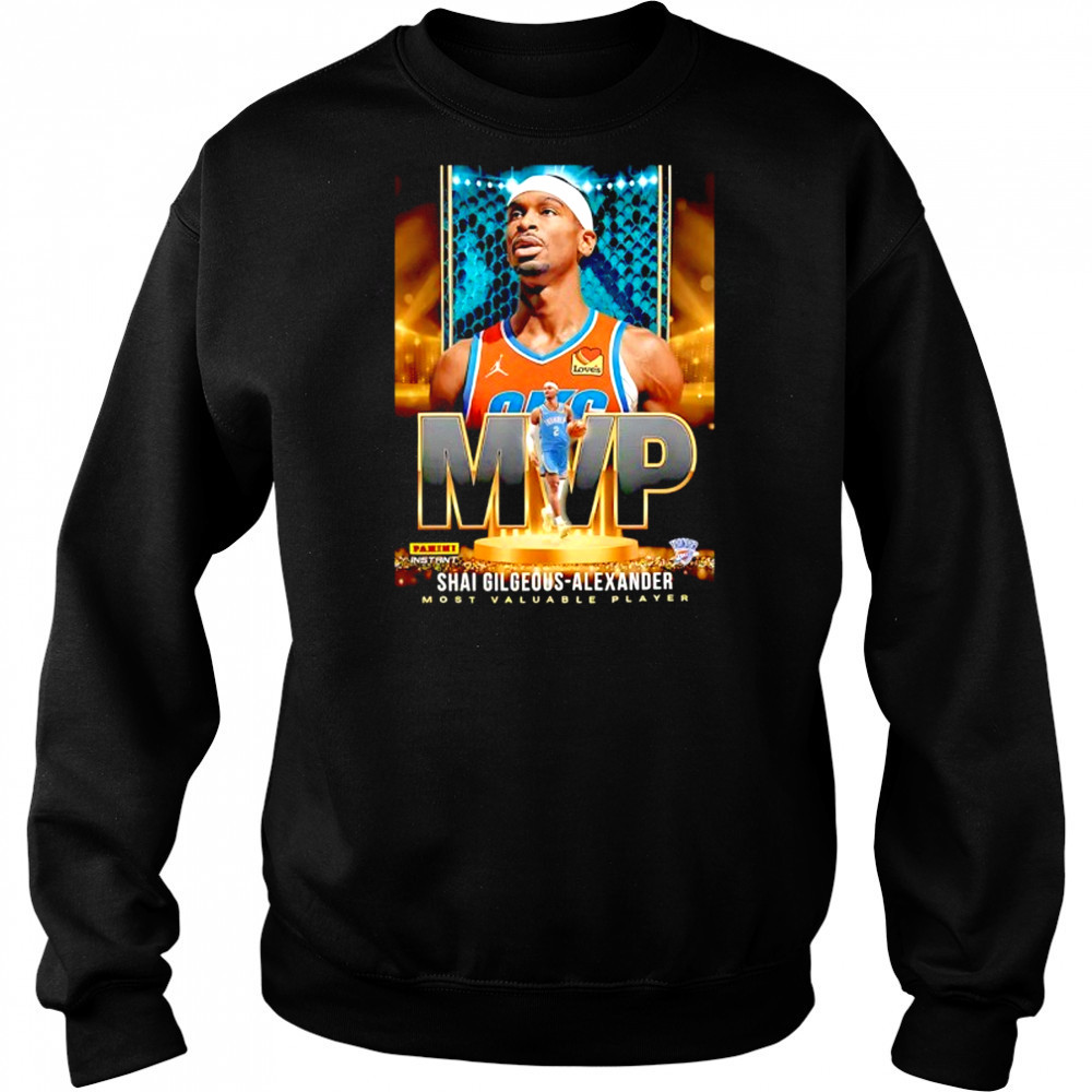 Shai Gilgeous Alexander 2025 MVP Oklahoma City Thunder basketball shirt Hoodie