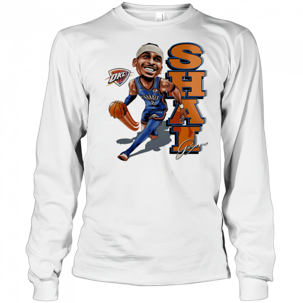 Shai Gilgeous-Alexander funny cartoon shirt Long Sleeved