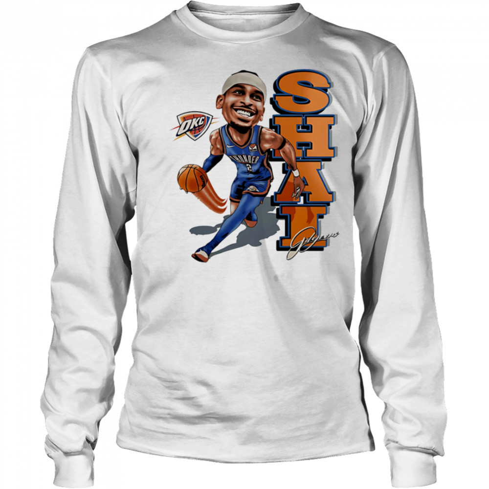 Shai Gilgeous-Alexander funny cartoon shirt Long Sleeved
