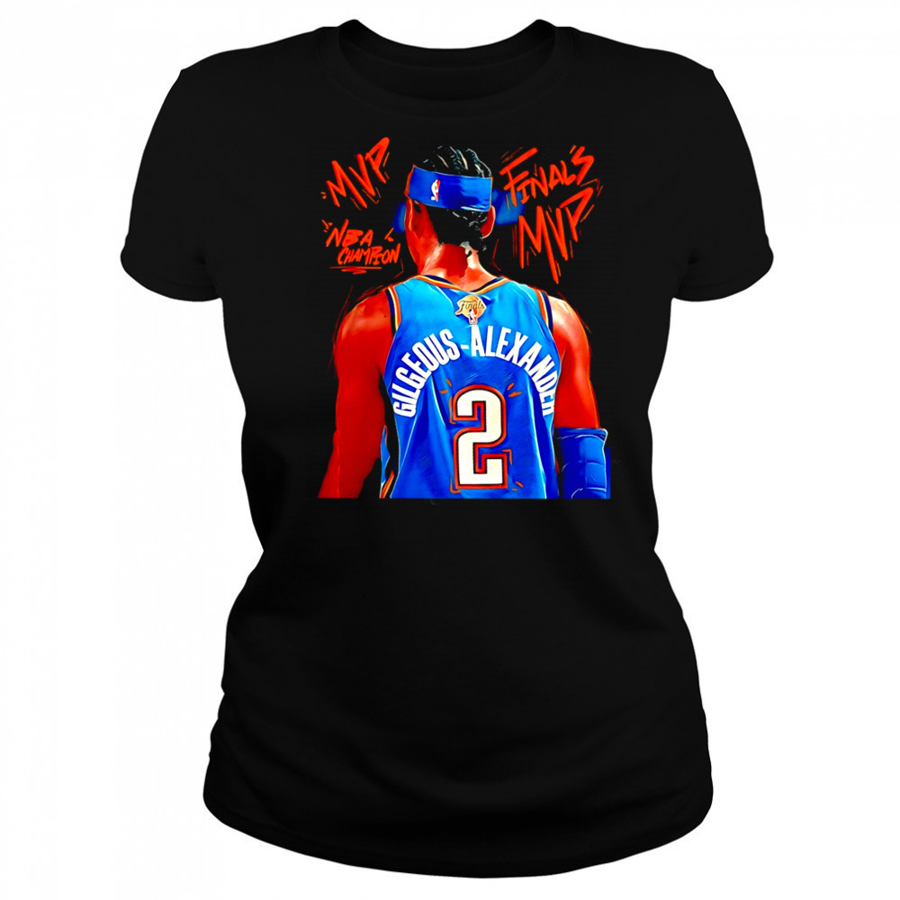 Shai Gilgeous Alexander MVP OKC Thunder Basketball 2025 NBA Finals shirt Women's T-shirt