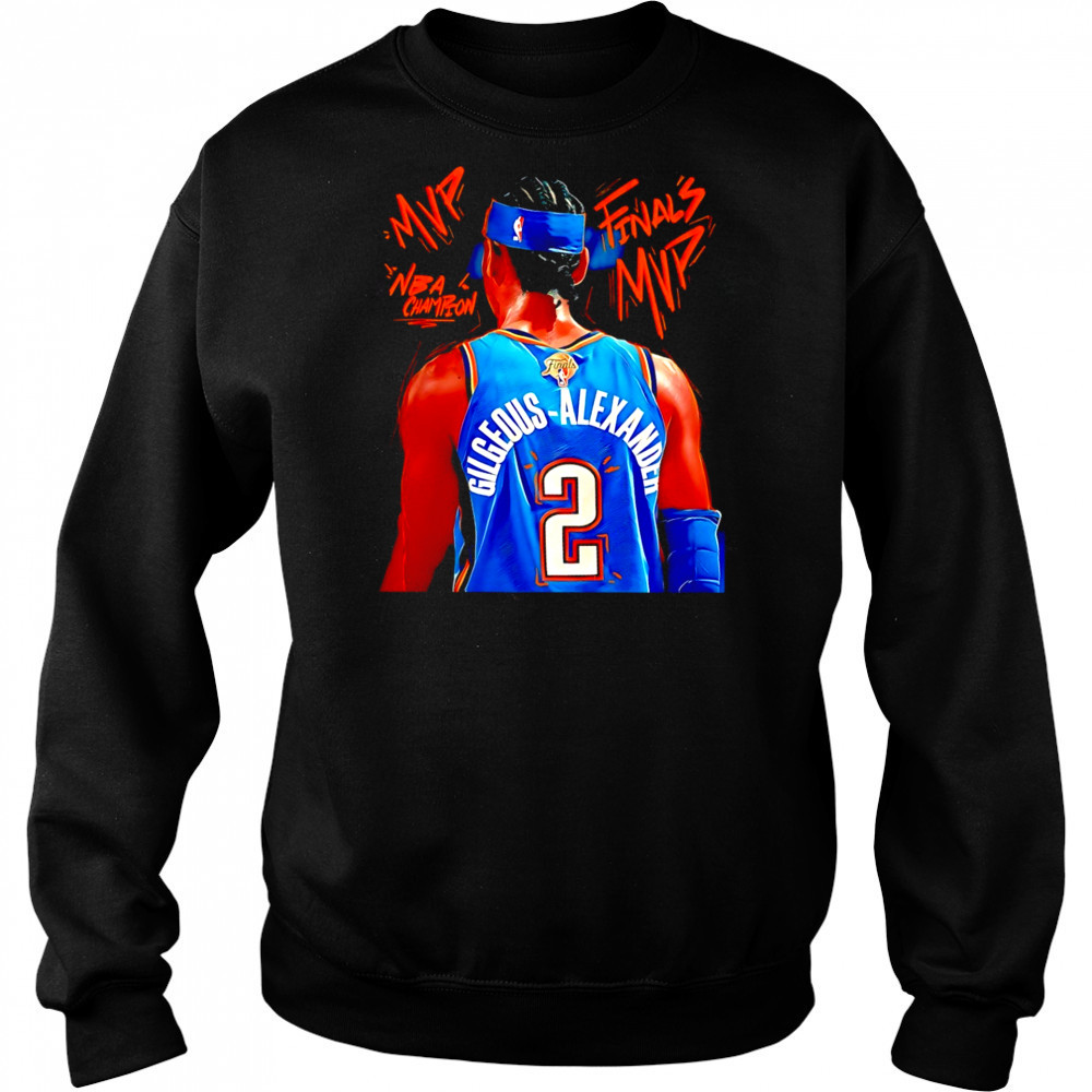 Shai Gilgeous Alexander MVP OKC Thunder Basketball 2025 NBA Finals shirt Hoodie
