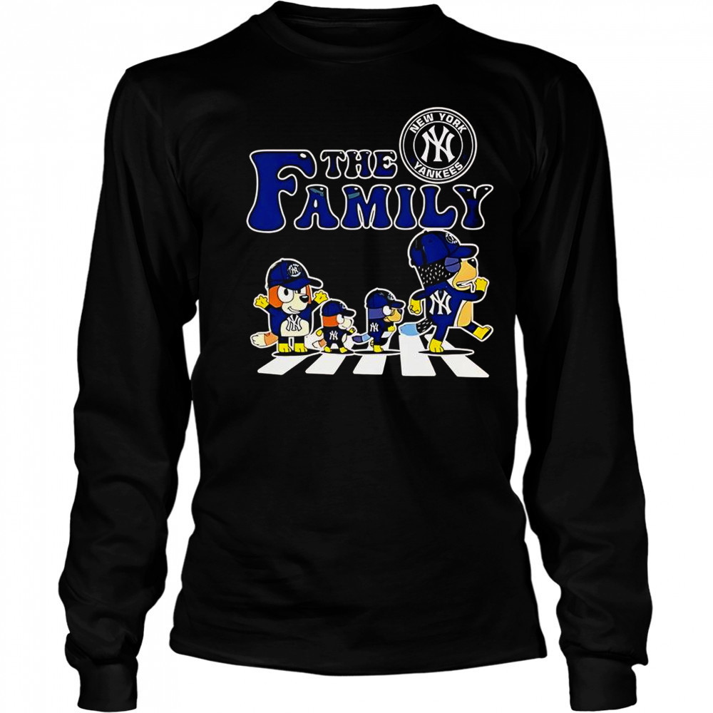The Family Bluey New York Yankees Abbey Road T-Shirt Long Sleeved
